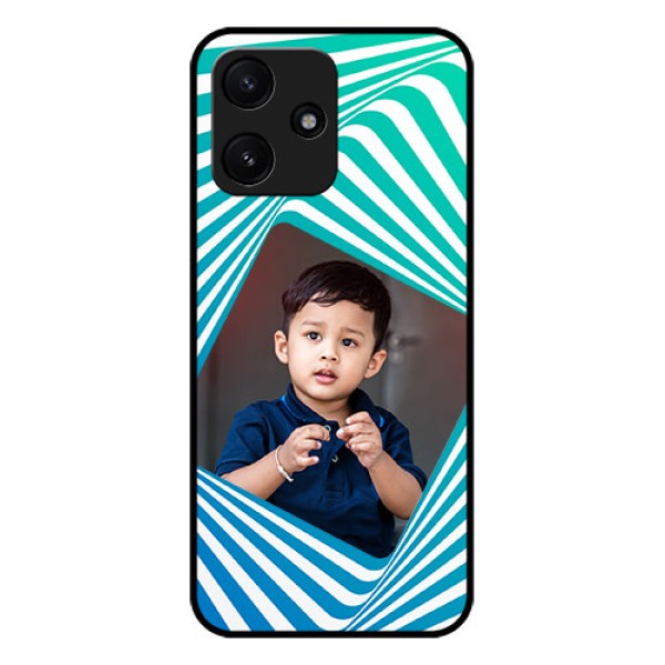 Xiaomi Redmi 12 5G Personalized Glass Phone Case - Abstract Spiral Design Xiaomi Redmi 12 5G Personalized Glass Phone Case - Abstract Spiral Design