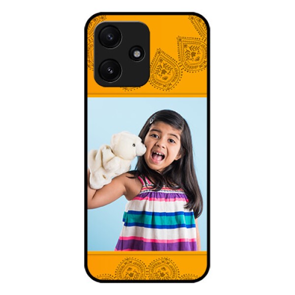 Xiaomi Redmi 12 5G Personalized Glass Phone Case - Photo Wedding Design