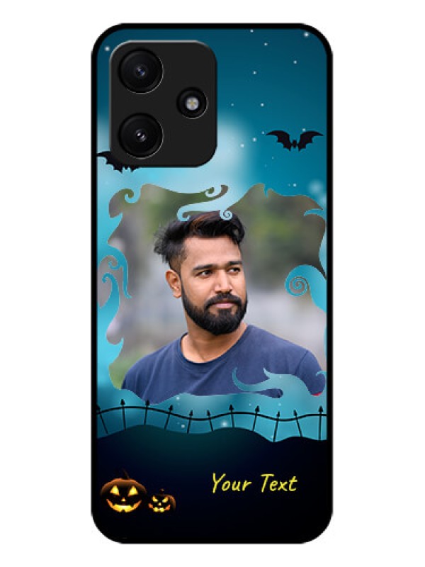 Custom Xiaomi Redmi 12 5G Custom Glass Phone Case - Halloween frame design