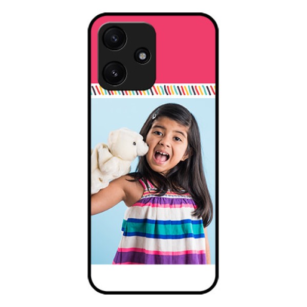 Xiaomi Redmi 12 5G Personalized Glass Phone Case - Line art design Xiaomi Redmi 12 5G Personalized Glass Phone Case - Line art design