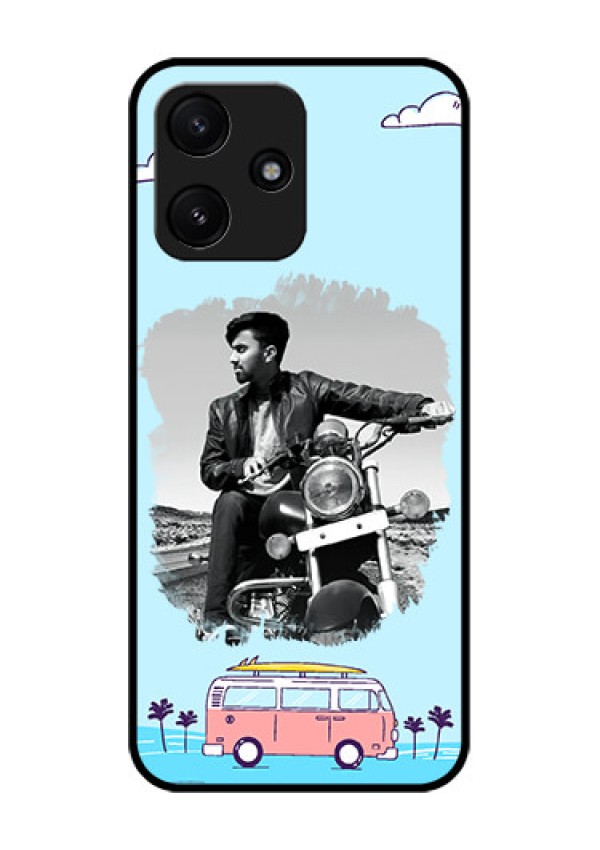 Xiaomi Redmi 12 5G Photo Printing on Glass Case - Travel & Adventure Design
