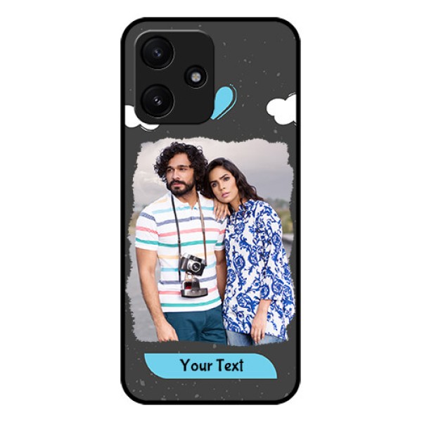 Xiaomi Redmi 12 5G Custom Glass Phone Case - Splashes with love doodles Design Xiaomi Redmi 12 5G Custom Glass Phone Case - Splashes with love doodles Design