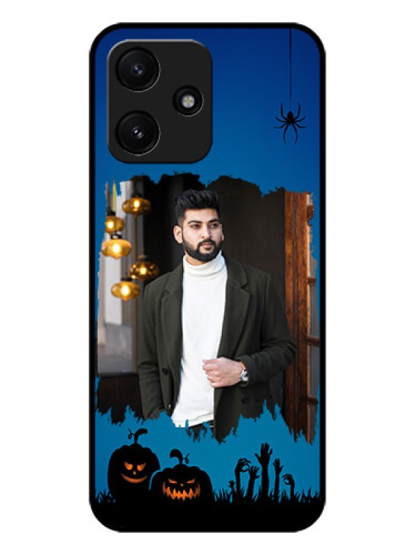 Custom Xiaomi Redmi 12 5G Photo Printing on Glass Case - with pro Halloween design