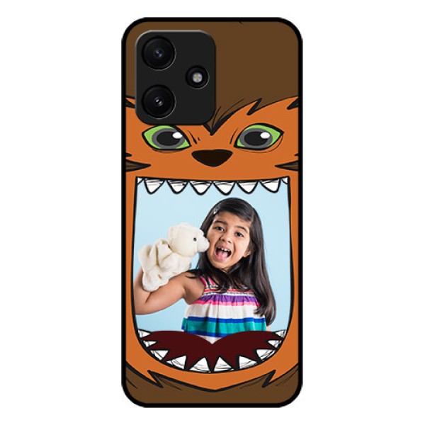 Xiaomi Redmi 12 5G Photo Printing on Glass Case - Owl Monster Back Case Design Xiaomi Redmi 12 5G Photo Printing on Glass Case - Owl Monster Back Case Design