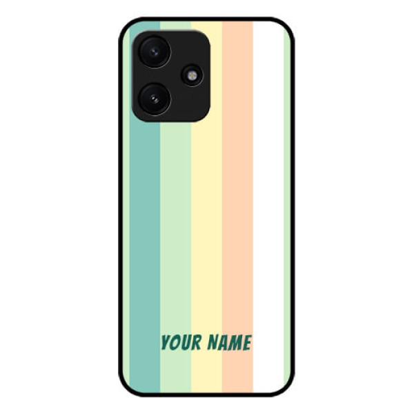 Xiaomi Redmi 12 5G Photo Printing on Glass Case - Multi-colour Stripes Design Xiaomi Redmi 12 5G Photo Printing on Glass Case - Multi-colour Stripes Design