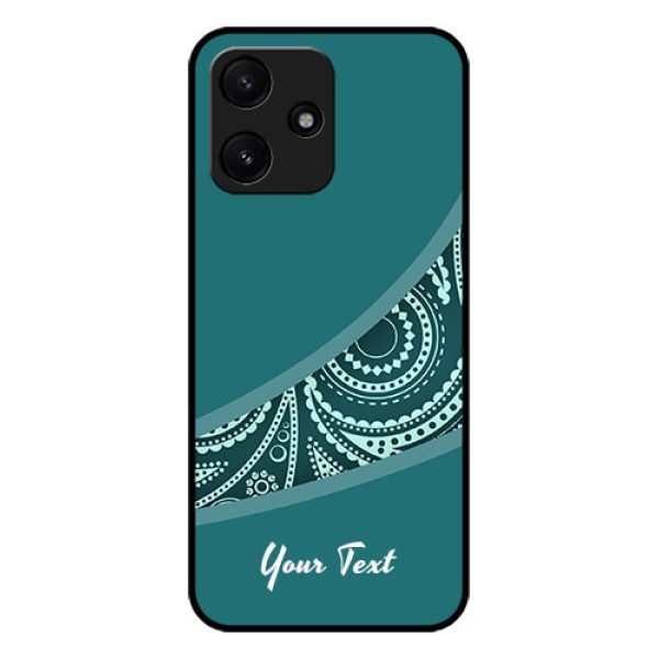 Xiaomi Redmi 12 5G Photo Printing on Glass Case - semi visible floral Design Xiaomi Redmi 12 5G Photo Printing on Glass Case - semi visible floral Design