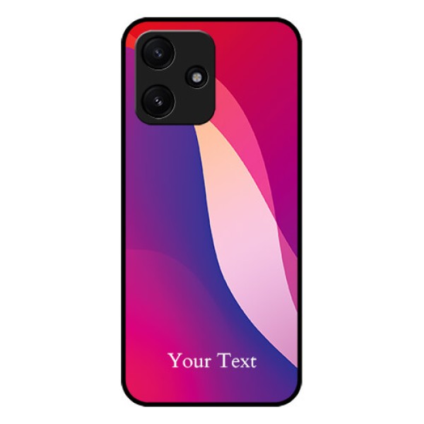 Xiaomi Redmi 12 5G Personalized Glass Phone Case - Digital abstract Overlap Design Xiaomi Redmi 12 5G Personalized Glass Phone Case - Digital abstract Overlap Design