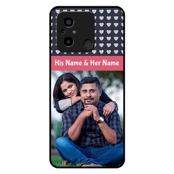 Xiaomi Redmi 12C Custom Glass Mobile Case - Love Symbols Design Xiaomi Redmi 12C Custom Glass Mobile Case - Love Symbols Design