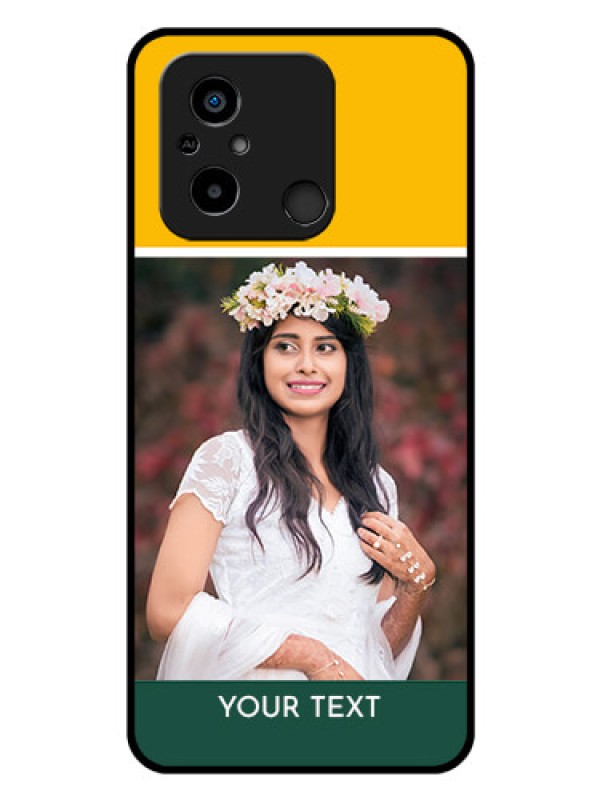 Custom Xiaomi Redmi 12C Photo Printing on Glass Case - Love You Design