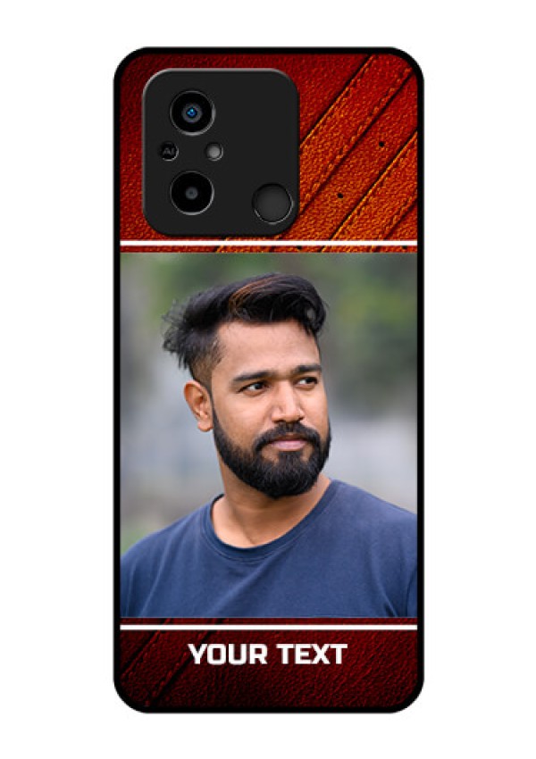 Xiaomi Redmi 12C Personalized Glass Phone Case - Leather Phone Case Design