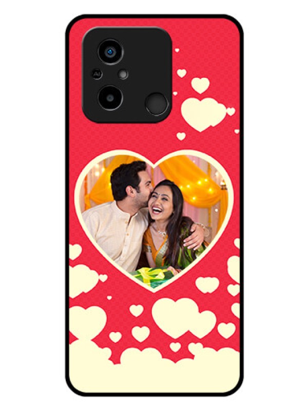 Custom Xiaomi Redmi 12C Custom Glass Mobile Case - Love Symbols Phone Cover Design
