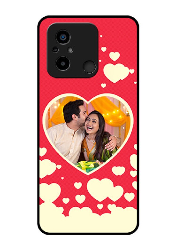Xiaomi Redmi 12C Custom Glass Mobile Case - Love Symbols Phone Cover Design
