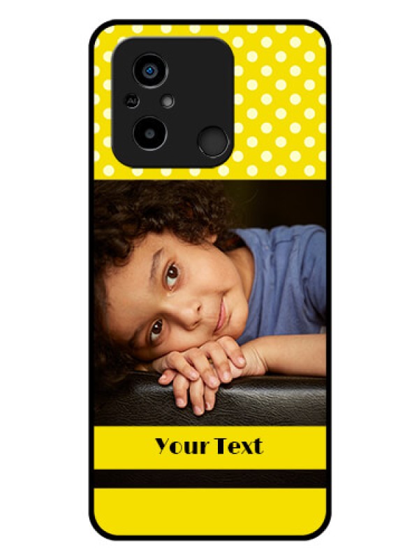 Custom Xiaomi Redmi 12C Custom Glass Phone Case - Bright Yellow Case Design