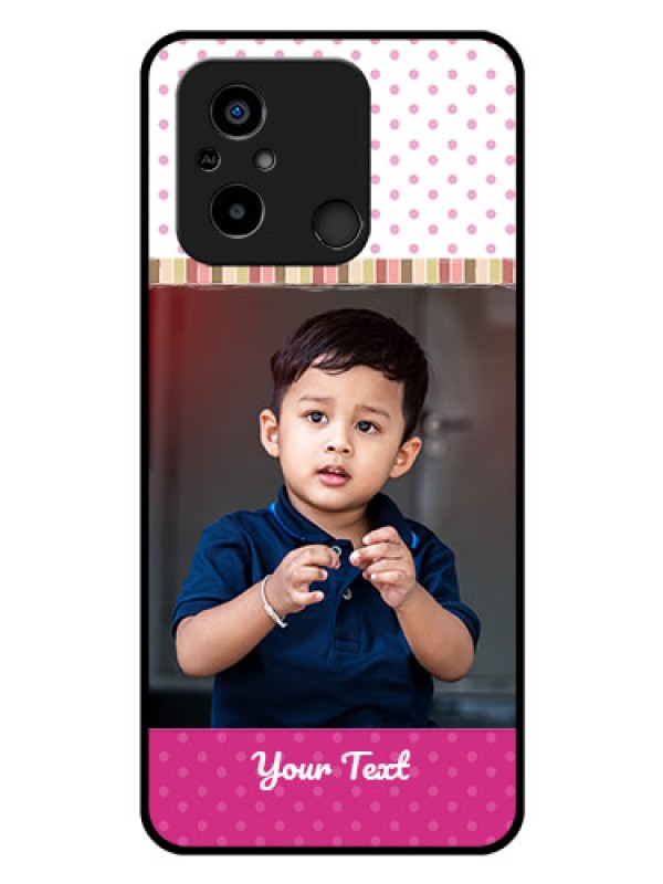 Custom Xiaomi Redmi 12C Photo Printing on Glass Case - Cute Girls Cover Design