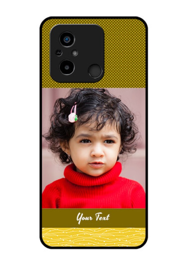 Xiaomi Redmi 12C Custom Glass Phone Case - Simple Green Color Design