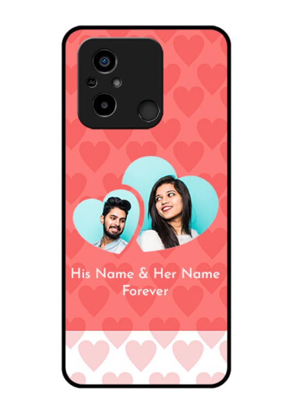 Xiaomi Redmi 12C Personalized Glass Phone Case - Couple Pic Upload Design