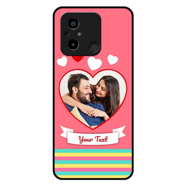 Xiaomi Redmi 12C Photo Printing on Glass Case - Love Doodle Design