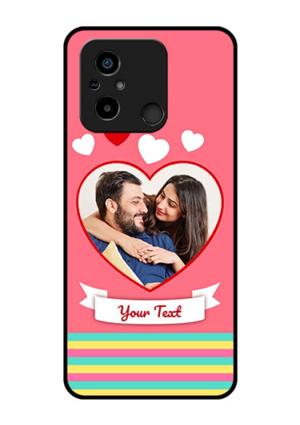 Xiaomi Redmi 12C Photo Printing on Glass Case - Love Doodle Design
