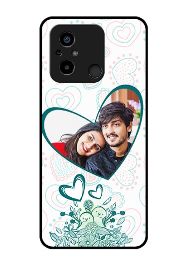 Xiaomi Redmi 12C Photo Printing on Glass Case - Premium Couple Design