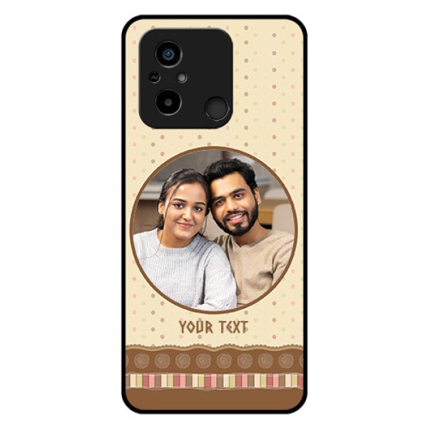 Xiaomi Redmi 12C Custom Glass Mobile Case - Brown Dotted Mobile Case Design Xiaomi Redmi 12C Custom Glass Mobile Case - Brown Dotted Mobile Case Design