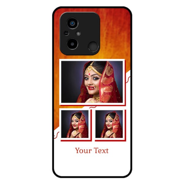 Xiaomi Redmi 12C Custom Glass Phone Case - Wedding Memories Design