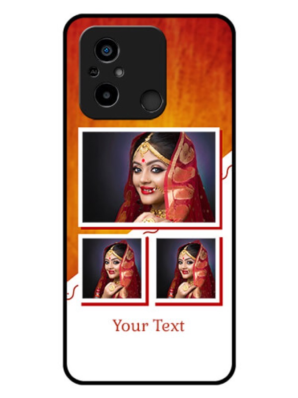 Custom Xiaomi Redmi 12C Custom Glass Phone Case - Wedding Memories Design