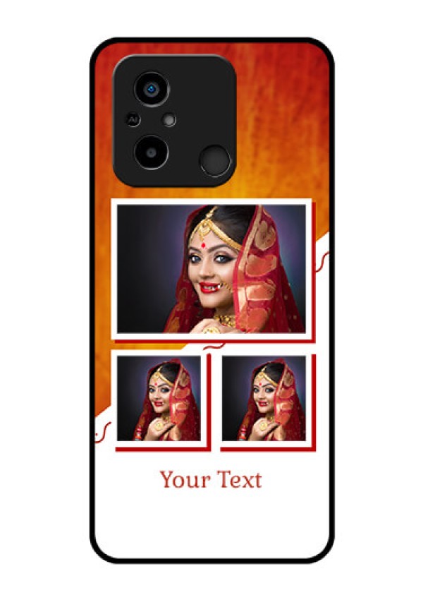 Xiaomi Redmi 12C Custom Glass Phone Case - Wedding Memories Design