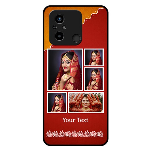Xiaomi Redmi 12C Personalized Glass Phone Case - Wedding Pic Upload Design Xiaomi Redmi 12C Personalized Glass Phone Case - Wedding Pic Upload Design