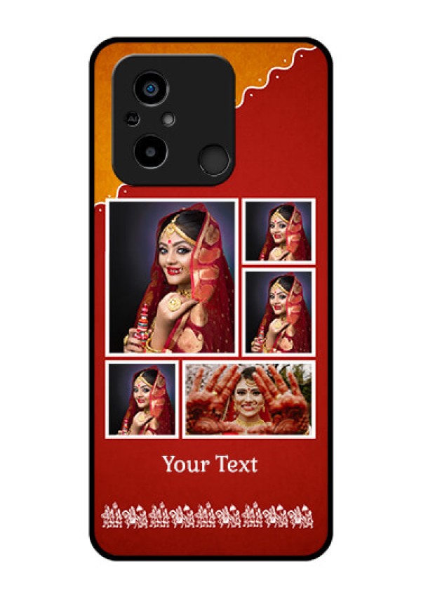 Xiaomi Redmi 12C Personalized Glass Phone Case - Wedding Pic Upload Design