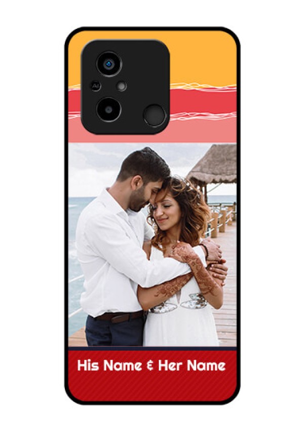 Xiaomi Redmi 12C Custom Glass Mobile Case - Colorful Case Design