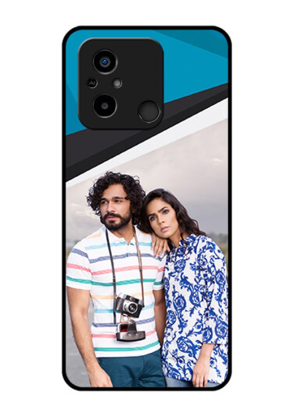Xiaomi Redmi 12C Photo Printing on Glass Case - Simple Pattern Photo Upload Design