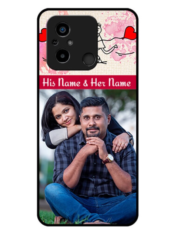 Custom Xiaomi Redmi 12C Photo Printing on Glass Case - You and Me Case Design