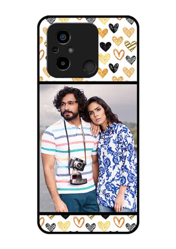 Xiaomi Redmi 12C Photo Printing on Glass Case - Love Symbol Design