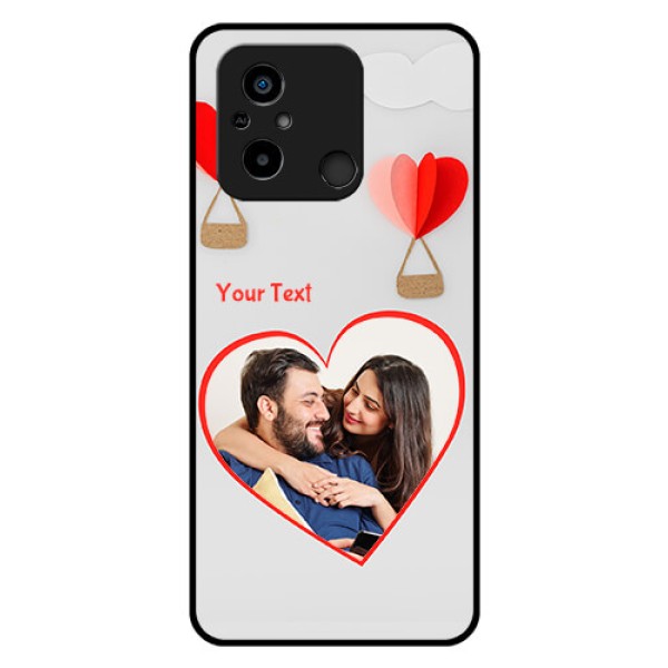 Xiaomi Redmi 12C Custom Glass Mobile Case - Parachute Love Design Xiaomi Redmi 12C Custom Glass Mobile Case - Parachute Love Design