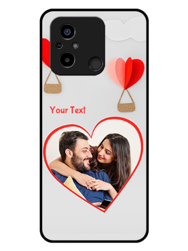 Custom Xiaomi Redmi 12C Custom Glass Mobile Case - Parachute Love Design