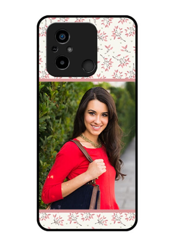Xiaomi Redmi 12C Custom Glass Phone Case - Premium Floral Design