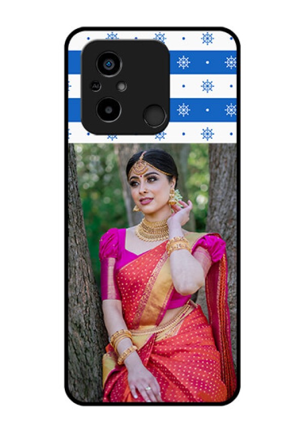 Xiaomi Redmi 12C Photo Printing on Glass Case - Snow Pattern Design