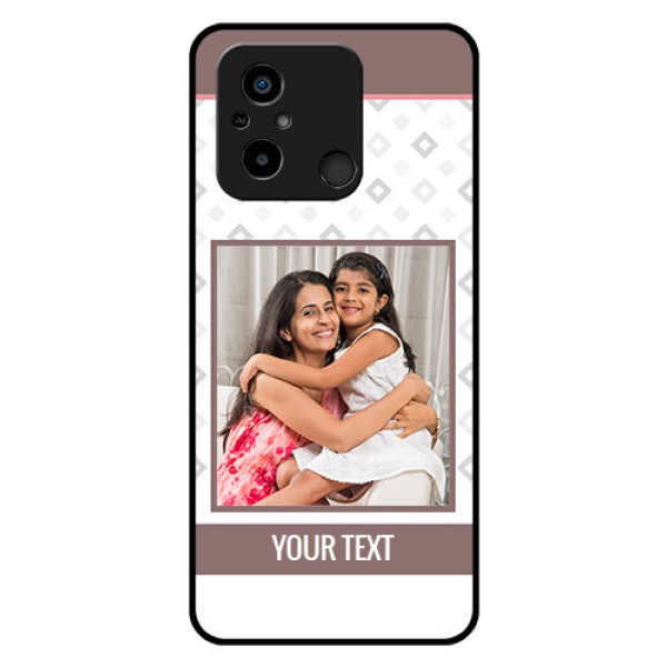 Xiaomi Redmi 12C Photo Printing on Glass Case - Simple Diamond Design Xiaomi Redmi 12C Photo Printing on Glass Case - Simple Diamond Design