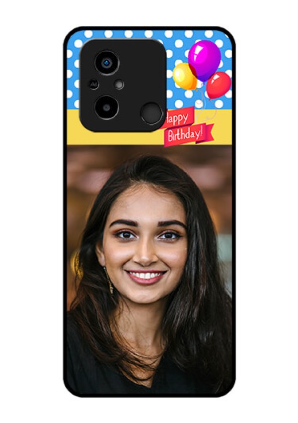 Xiaomi Redmi 12C Custom Glass Mobile Case - Happy Birthday Design