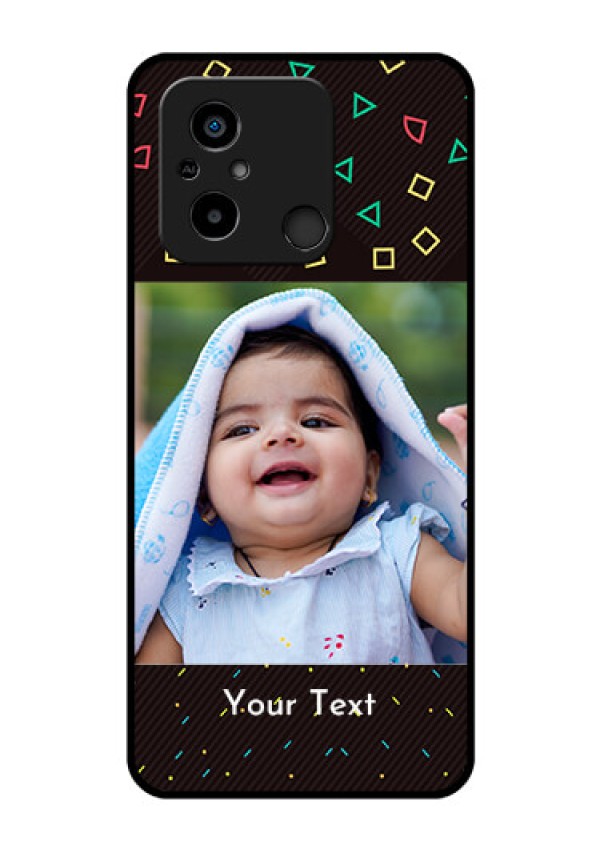 Xiaomi Redmi 12C Custom Glass Phone Case - with confetti birthday design