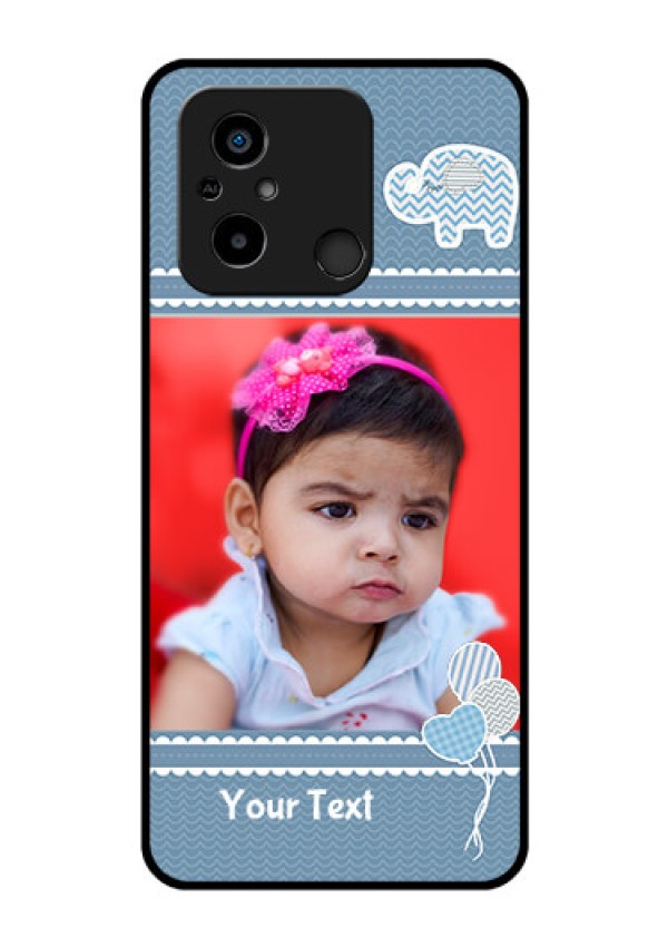 Xiaomi Redmi 12C Photo Printing on Glass Case - with Kids Pattern Design