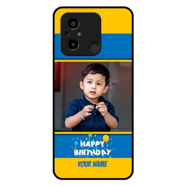 Xiaomi Redmi 12C Custom Glass Mobile Case - Birthday Wishes Design