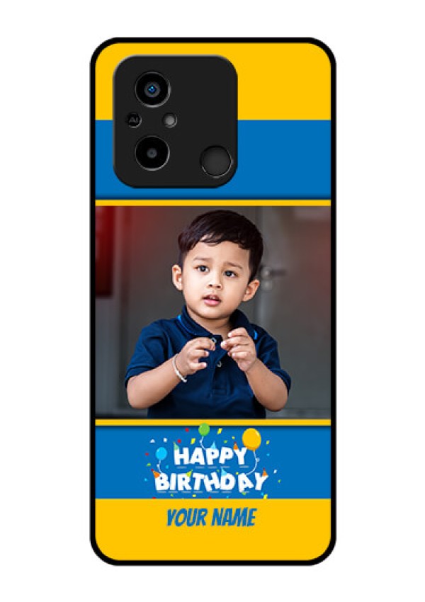 Xiaomi Redmi 12C Custom Glass Mobile Case - Birthday Wishes Design