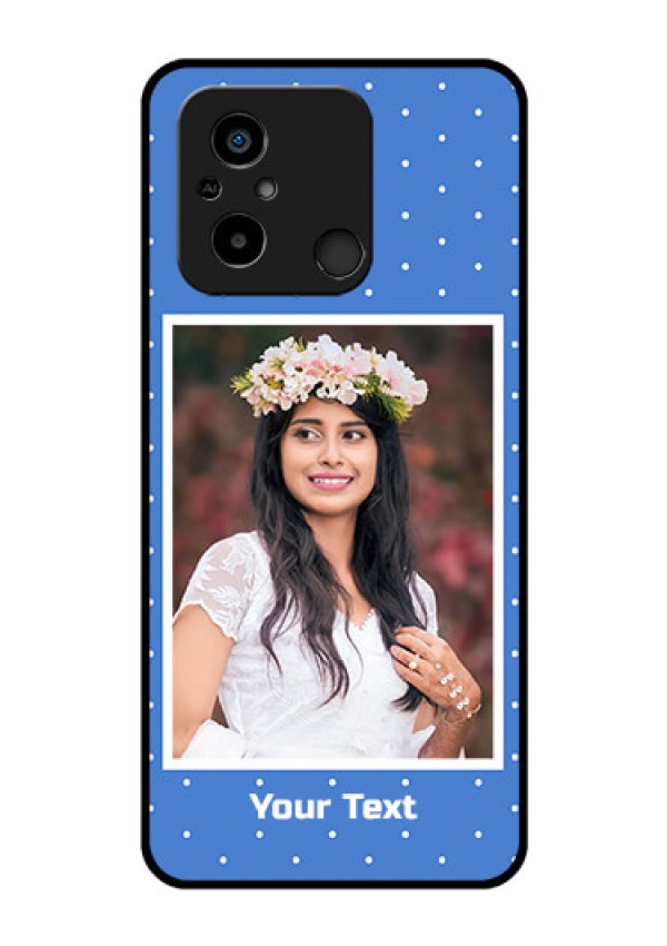 Xiaomi Redmi 12C Photo Printing on Glass Case - Polka dots design