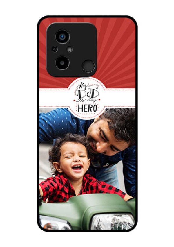 Xiaomi Redmi 12C Photo Printing on Glass Case - My Dad Hero Design