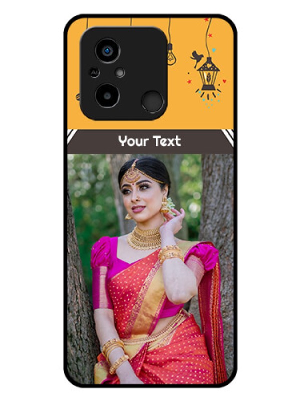 Custom Xiaomi Redmi 12C Custom Glass Mobile Case - with Family Picture and Icons