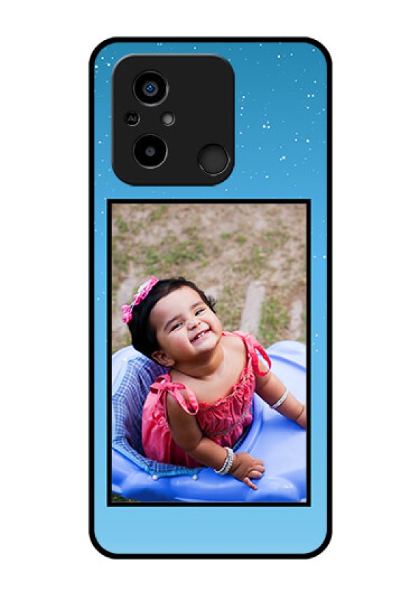 Xiaomi Redmi 12C Custom Glass Mobile Case - Wave Pattern Colorful Design