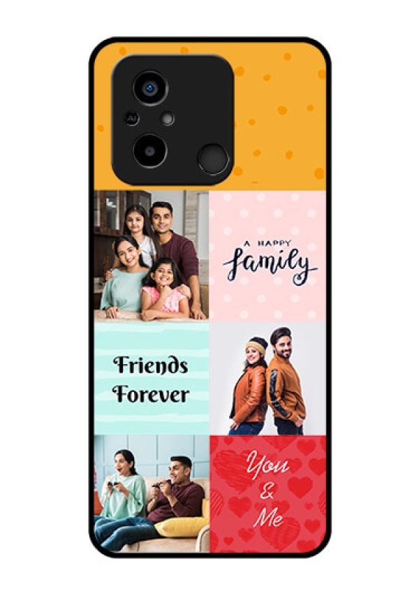 Xiaomi Redmi 12C Personalized Glass Phone Case - Images with Quotes Design