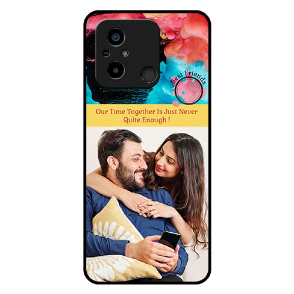Xiaomi Redmi 12C Custom Glass Mobile Case - Quote with Acrylic Painting Design Xiaomi Redmi 12C Custom Glass Mobile Case - Quote with Acrylic Painting Design