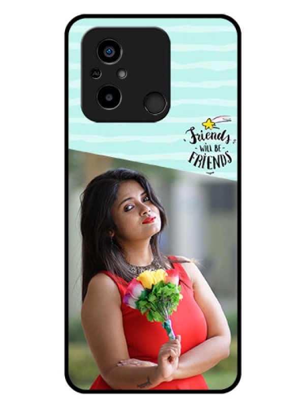 Custom Xiaomi Redmi 12C Custom Glass Phone Case - Friends Picture Icon Design